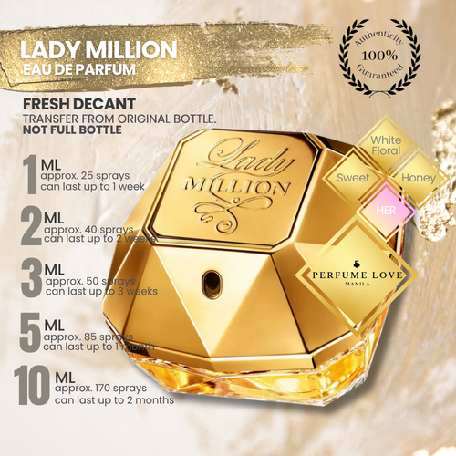 PERFUME DECANT Paco Rabanne Lady Million Eau de Parfum