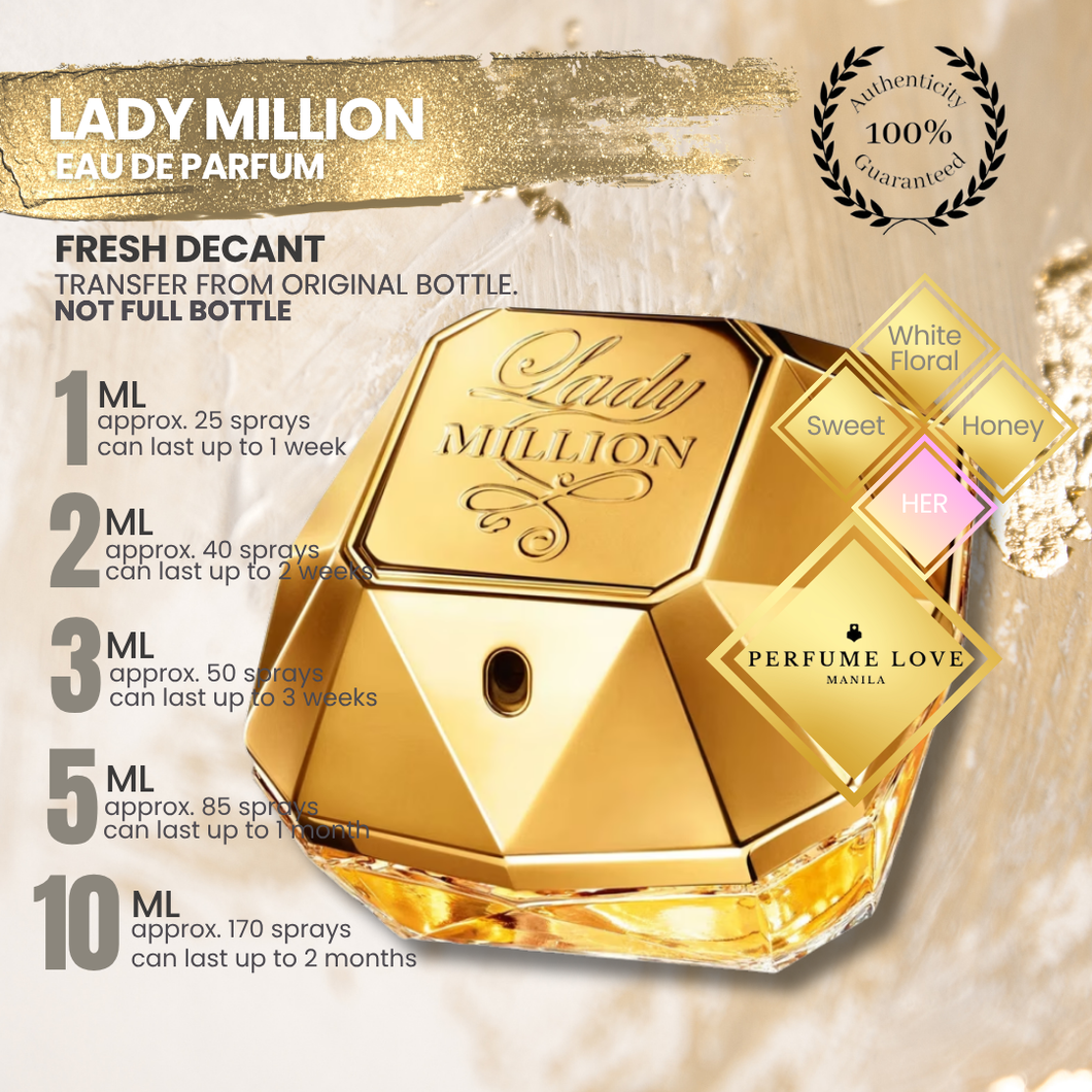 PERFUME DECANT Paco Rabanne Lady Million Eau de Parfum
