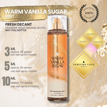 Load image into Gallery viewer, PERFUME DECANT BBW Warm Vanilla Sugar (VS Vanilla Lace Dupe)