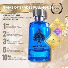 Load image into Gallery viewer, PERFUME DECANT Jo Milano Game of Spades Full House Parfum