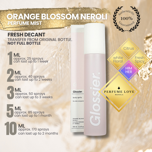 PERFUME DECANT Glossier Orange Blossom Neroli