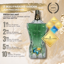 Load image into Gallery viewer, PERFUME DECANT Jean Paul Gaultier Le Beau Paradise Garden