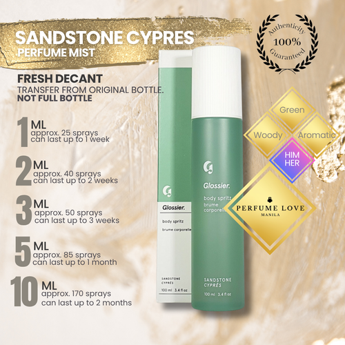 PERFUME DECANT Glossier Sandstone Cypres