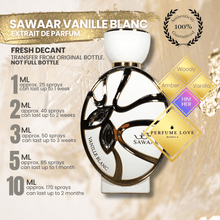 Load image into Gallery viewer, PERFUME DECANT Khadlaj Sawaar Vanille Blanc Extrait de Parfum