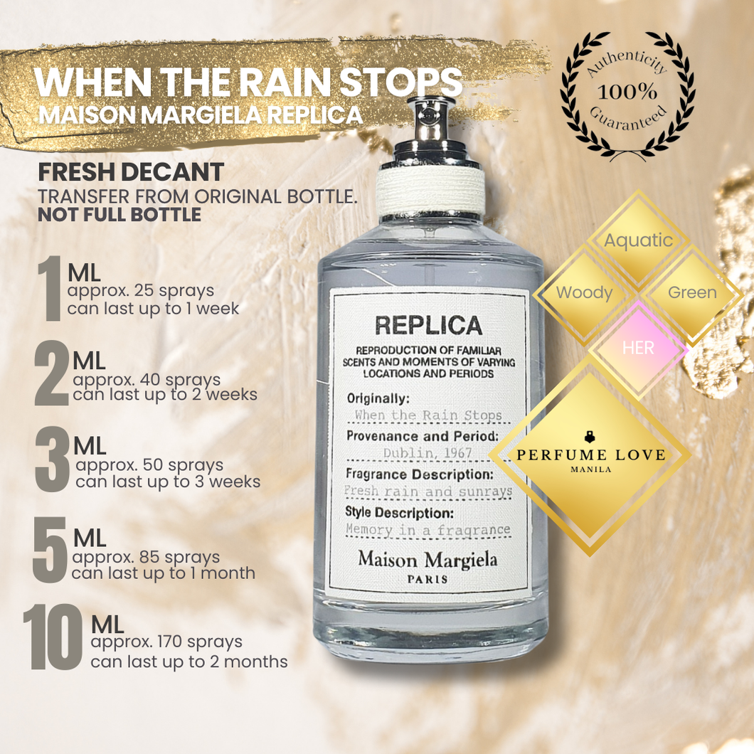 PERFUME DECANT Maison Margiela Replica When the rain stops