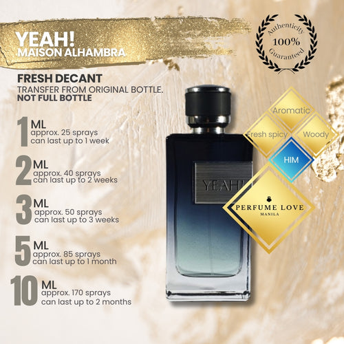 PERFUME DECANT Maison Alhambra Yeah! (YSL Y EDP Dupe)