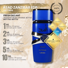 Load image into Gallery viewer, PERFUME DECANT Lattafa  Asad Zanzibar Eau de Parfum