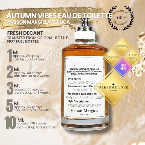 PERFUME DECANT Maison Margiela Replica Autumn Vibes Eau de Toilette