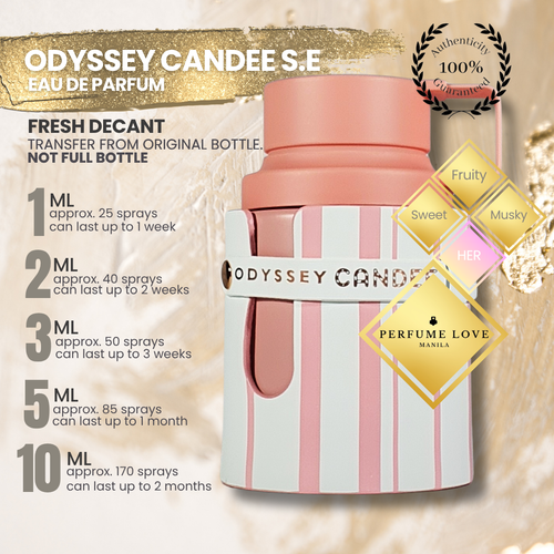 PERFUME DECANT Armaf Odyssey Candee Special Edition Eau de Parfum