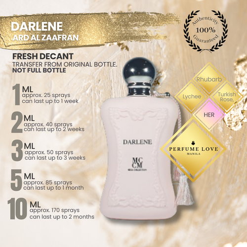 PERFUME DECANT Ard Al Zaafran Darlene