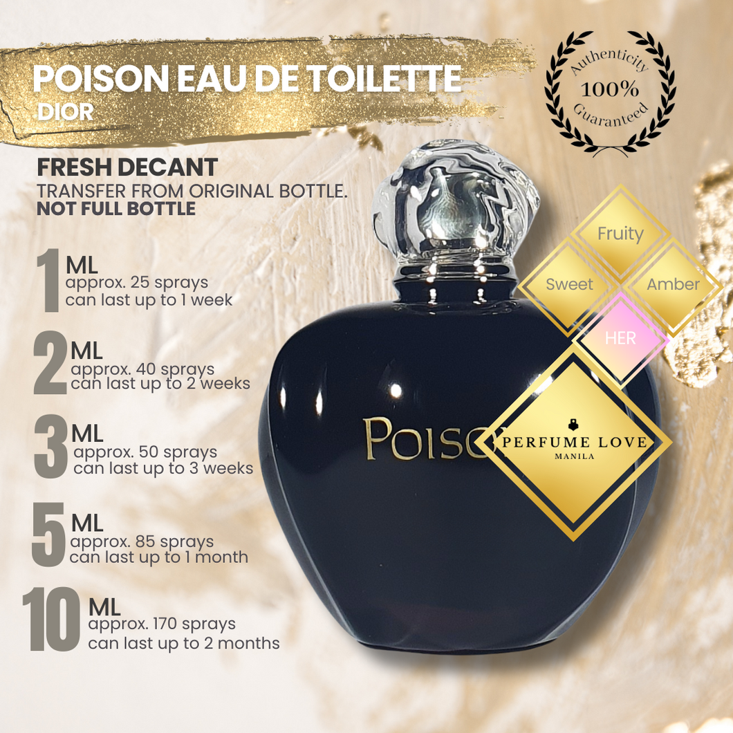 PERFUME DECANT Dior Poison Eau de Toilette