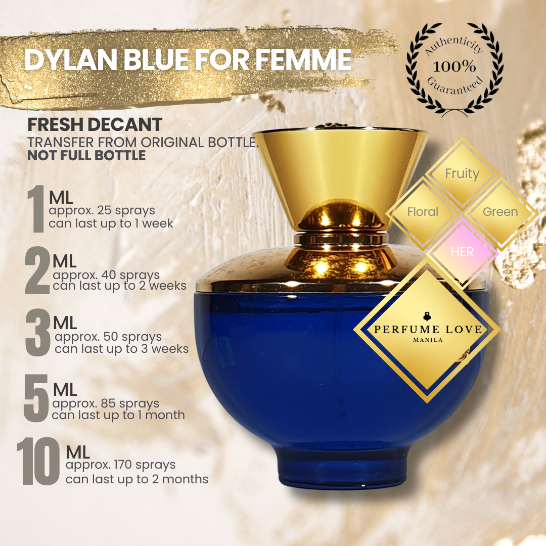 PERFUME DECANT Versace Dylan Blue Pour Femme Eau de Parfum