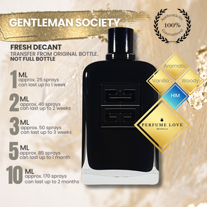 PERFUME DECANT Givenchy Gentleman Society Eau de Parfum