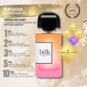 PERFUME DECANT BDK Parfums Impadia Eau de Parfum