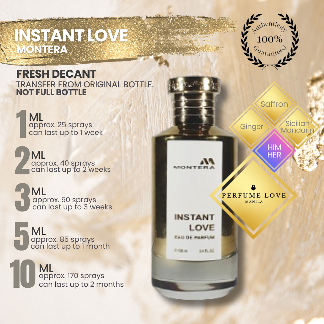 PERFUME DECANT Montera Instant Love