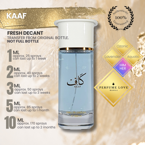 PERFUME DECANT Ahmed Al Maghribi Kaaf Eau de Parfum