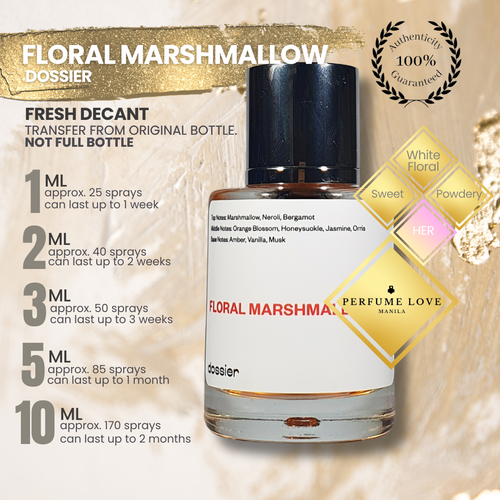 PERFUME DECANT Dossier Floral Marshmallow