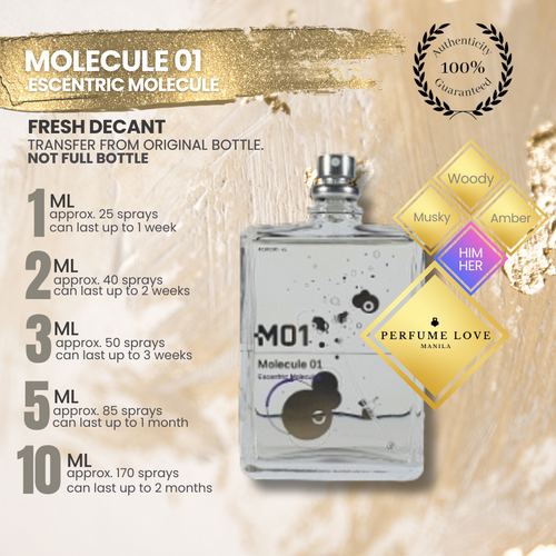 PERFUME DECANT Escentric Molecule Molecule 01