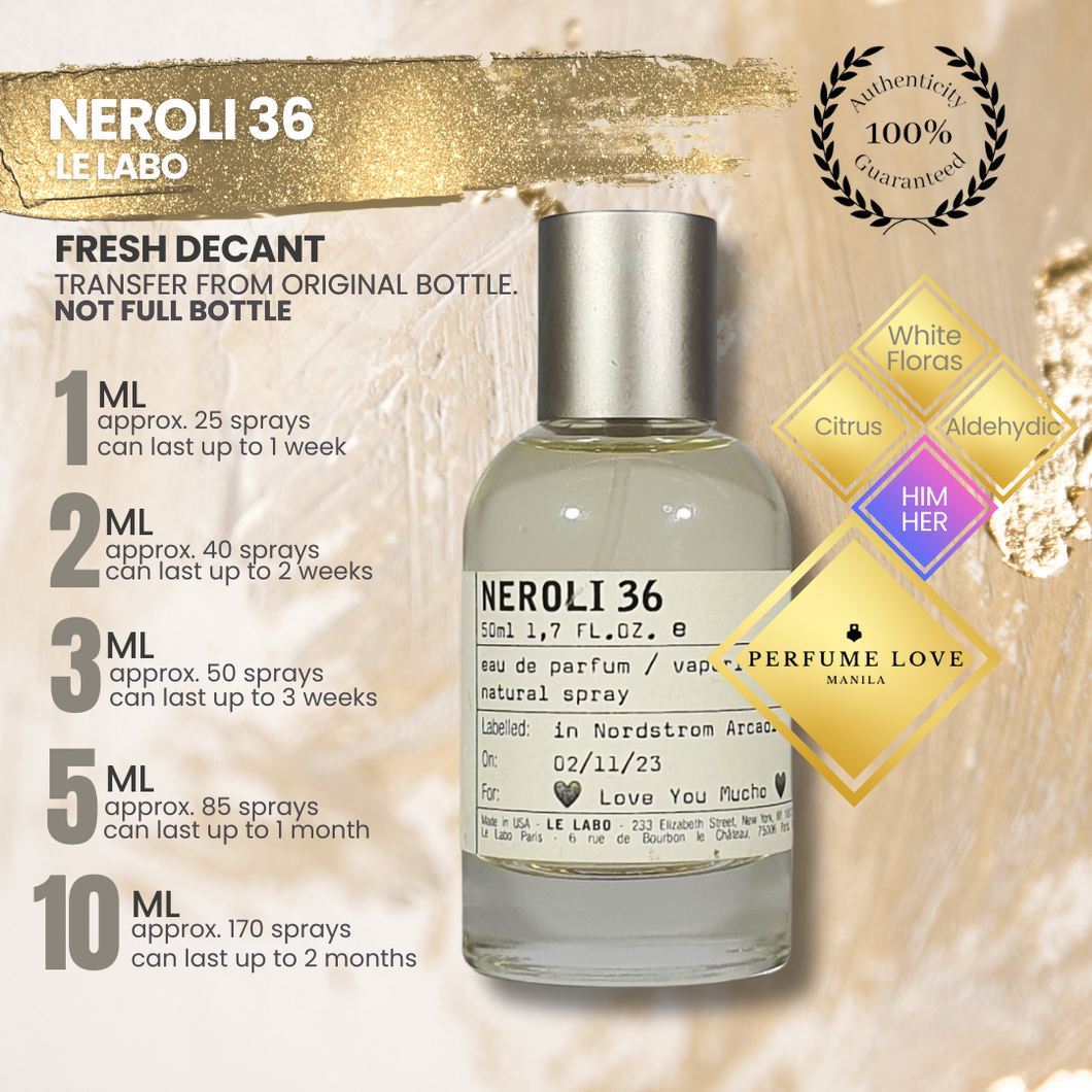 PERFUME DECANT Le Labo Neroli 36