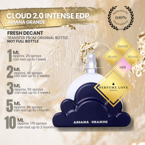 PERFUME DECANT Ariana Grande Cloud 2.0 Intense