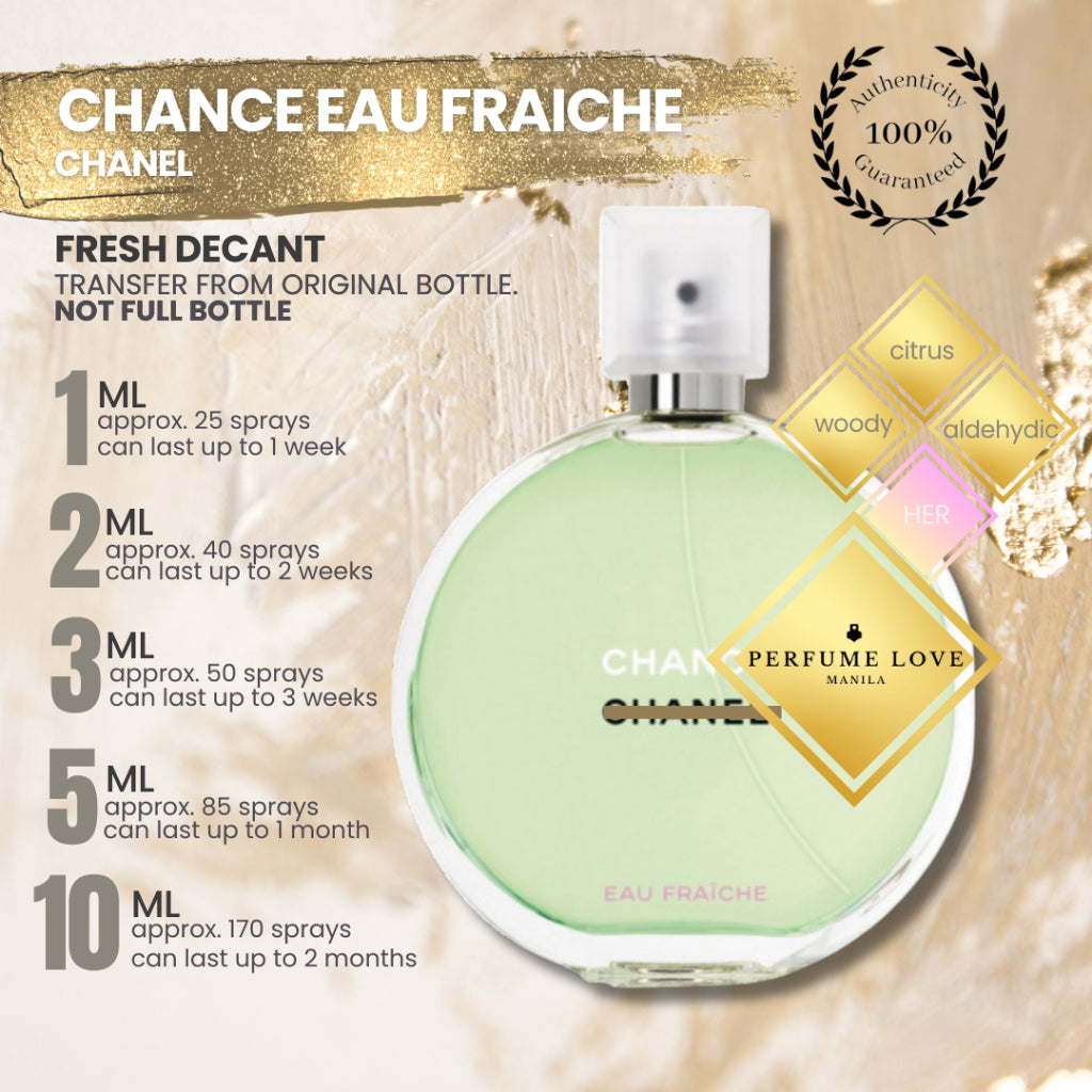 PERFUME DECANT Chanel Chance Eau Fraiche Eau de Toilette