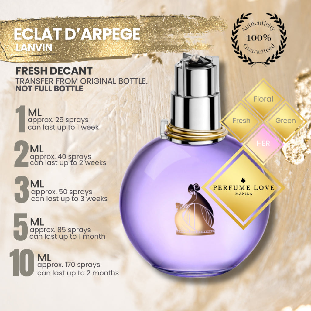 Eclat Lanvin Perfume Price PERFUME DECANT Lanvin Eclat D'arpege