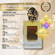 Load image into Gallery viewer, PERFUME DECANT Maison Mataha Escapade Gourmande Extrait de Parfum