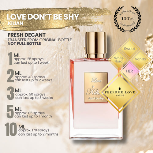 PERFUME DECANT Kilian Love Don't be Shy