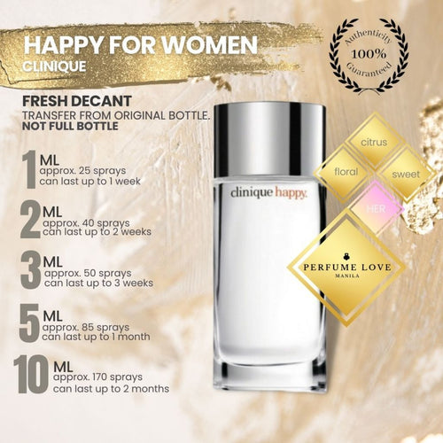 PERFUME DECANT Clinique Happy for Women