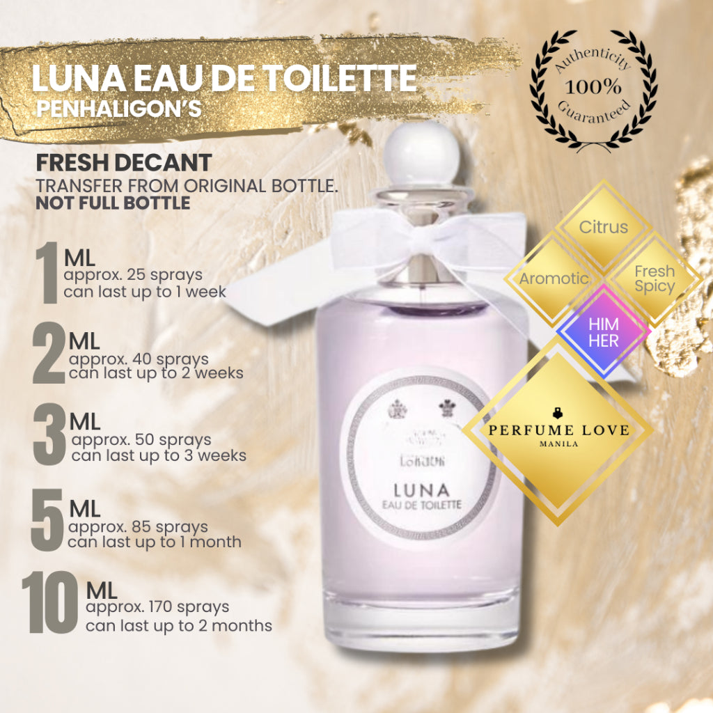 PERFUME DECANT Penhaligon's Luna Eau de Toilette – Perfume Love Manila