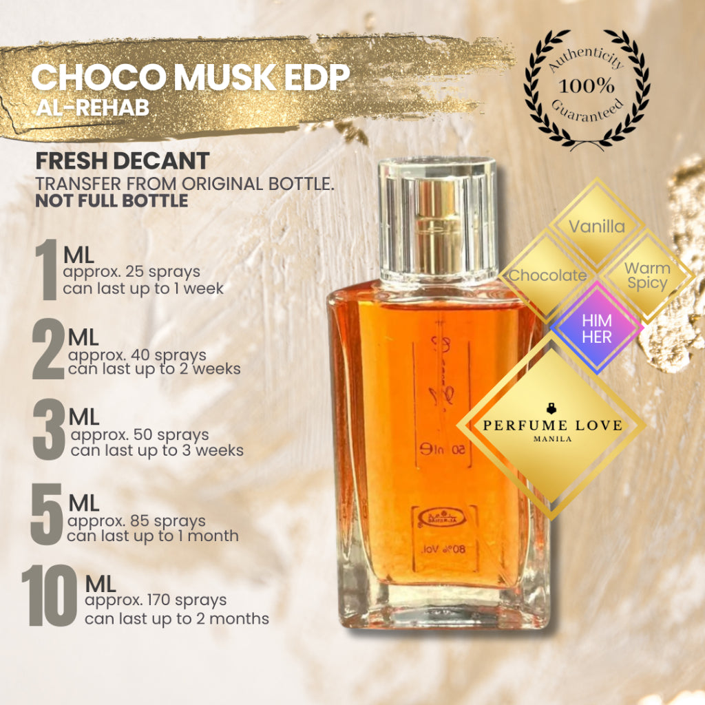 PERFUME DECANT Al-rehab Choco Musk