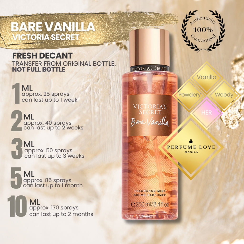Bare Vanilla Best Victoria Secret Perfume Mist Bare Vanilla