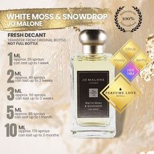 Load image into Gallery viewer, PERFUME DECANT Jo Malone White Moss &amp; Snowdrop