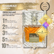 Load image into Gallery viewer, PERFUME DECANT Lattafa Khamrah Eau de Parfum