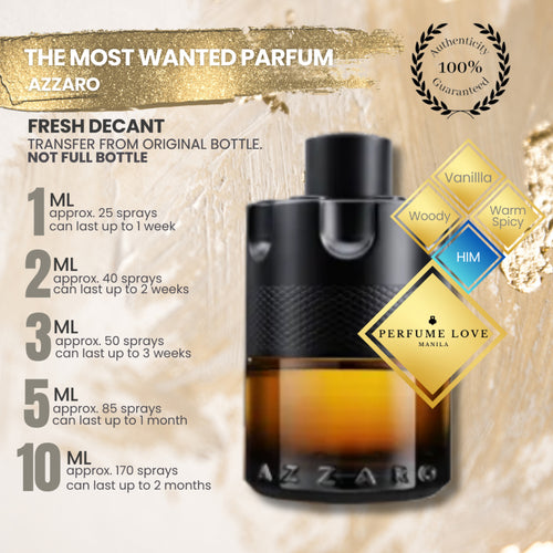 PERFUME DECANT Azzaro The Most Wanted Parfum