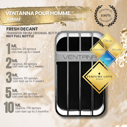 PERFUME DECANT Armaf Ventana Pour Homme