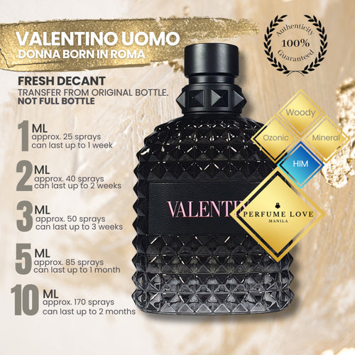 PERFUME DECANT Valentino Donna Born in Roma Uomo Eau de Parfum