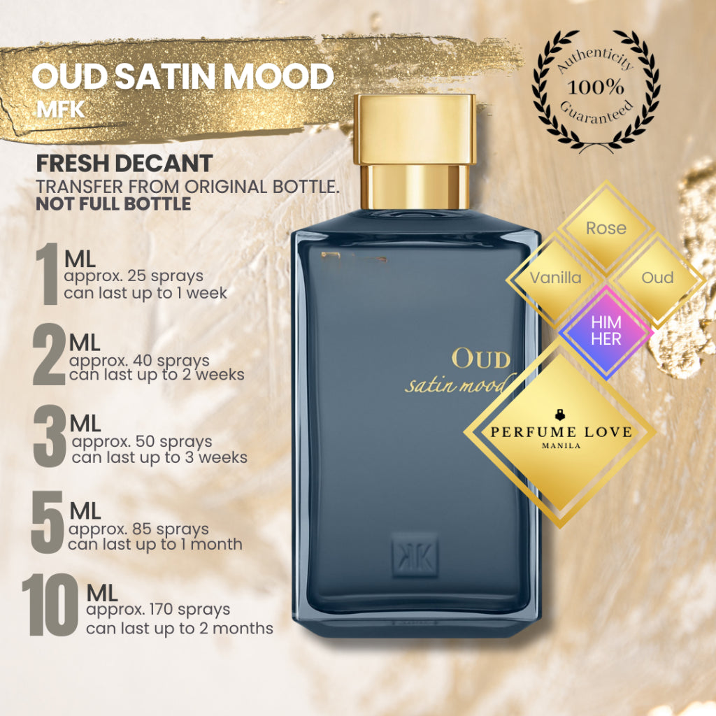 PERFUME DECANT Maison Francis Kurkdjian Oud Satin Mood