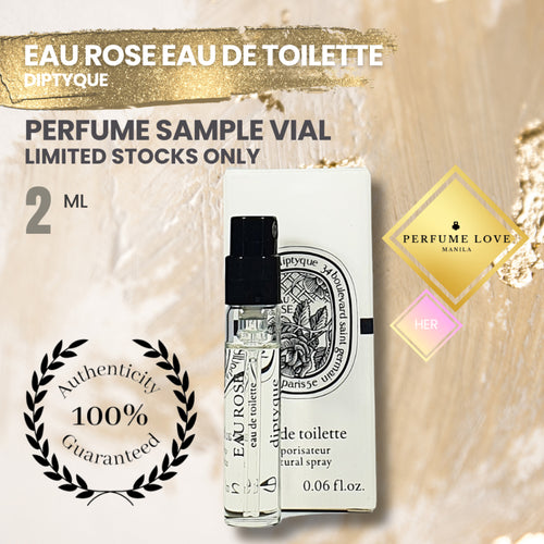 SAMPLE VIAL 2ml Diptyque Eau Rose EDT