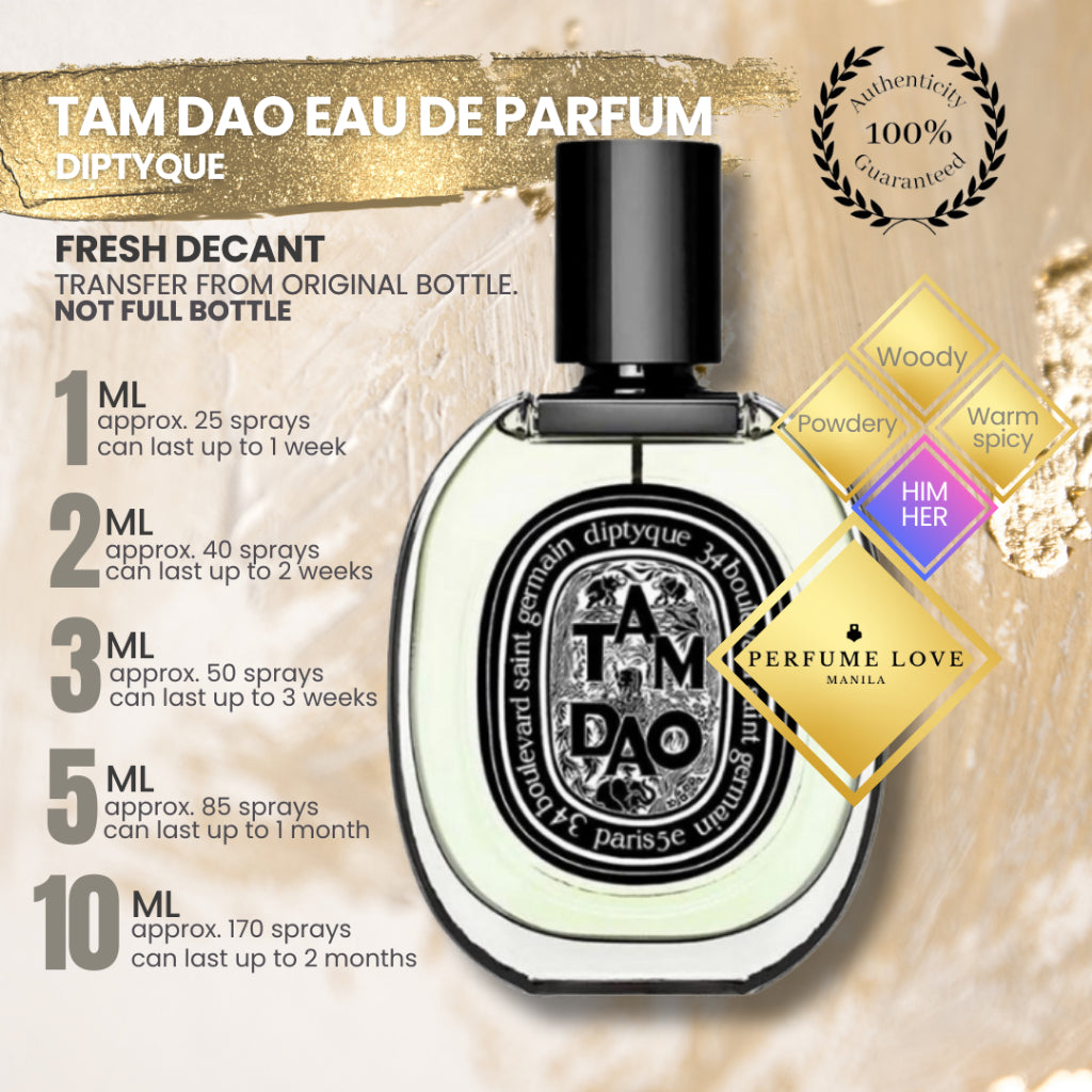 PERFUME DECANT Diptyque Tam Dao Eau de Parfum – Perfume Love Manila