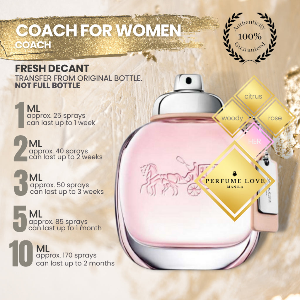 PERFUME DECANT Coach for Women Eau de Toilette