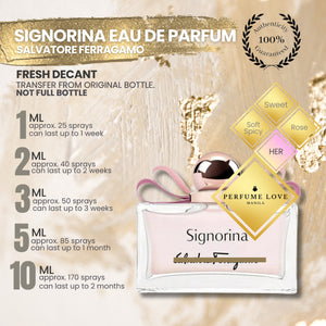 PERFUME DECANT Ferragamo Signorina Eau de Parfum