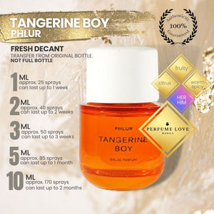 PERFUME DECANT Phlur Tangerine Boy