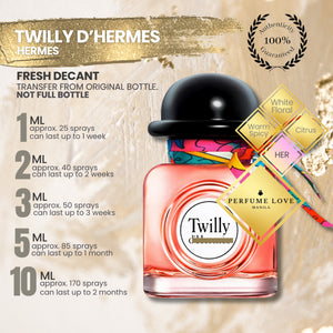 PERFUME DECANT Hermes Twilly D'hermes