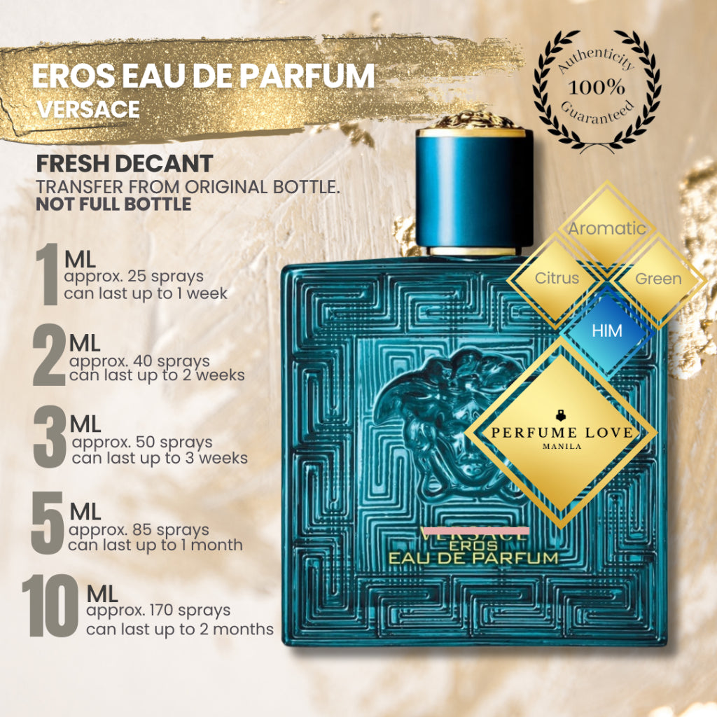 Perfume Versace Eros By Gianni Versace Eros EDP 100 Ml Blue VERSACE