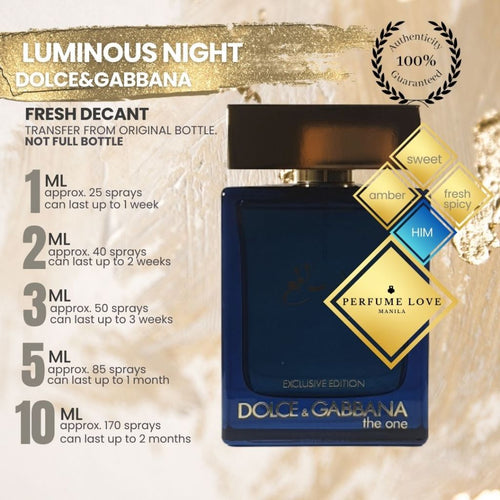 PERFUME DECANT Dolce & Gabanna Luminous Night