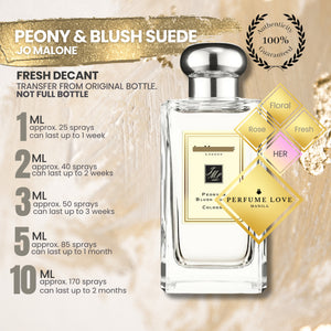 PERFUME DECANT Jo Malone Peony & Blush Suede cologne