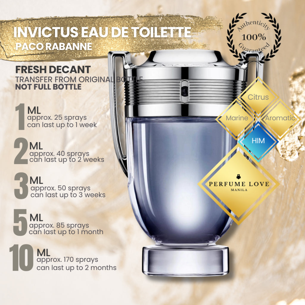 PERFUME DECANT Paco Rabanne Invictus