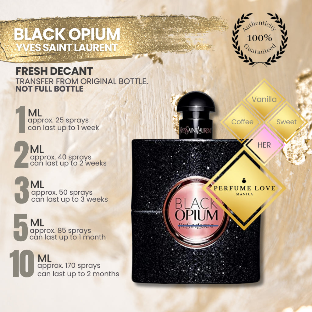 PERFUME DECANT Yves Saint Laurent Black Opium Eau de Parfum