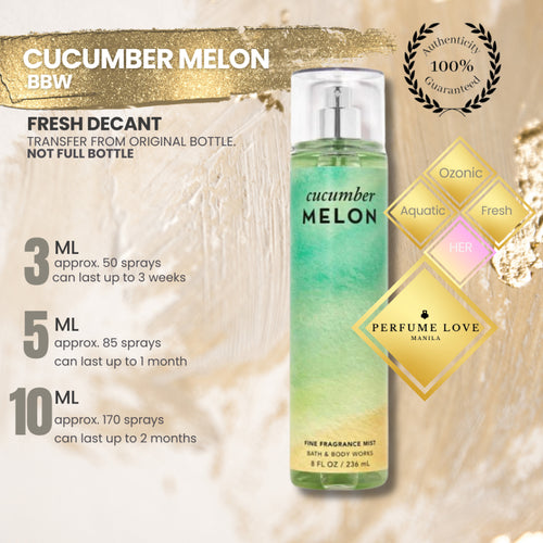 PERFUME DECANT BBW Cucumber Melon